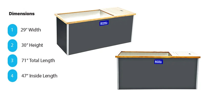 Ice Tub Dimensions